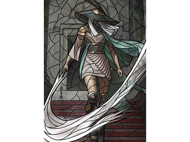 The Wanderer Stained Glass Litho