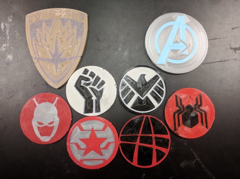Infinity War Hero Logos (Dual or Single Material)