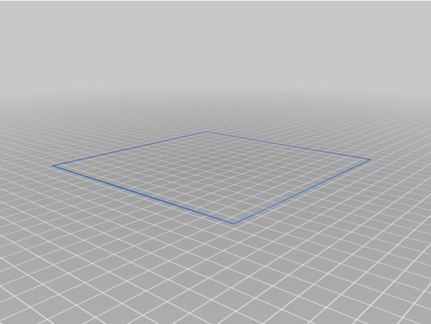 Minimal  Bed-Leveling Square (150mm) One layer, Two loops.