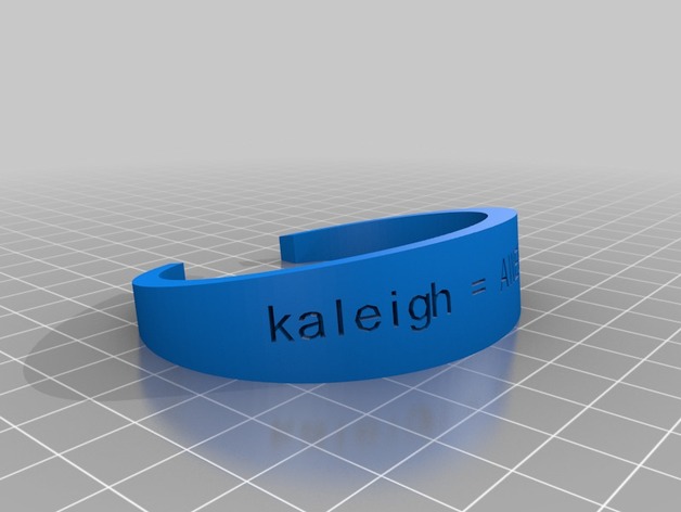 Kaleigh = AWESOME!  Bracelet