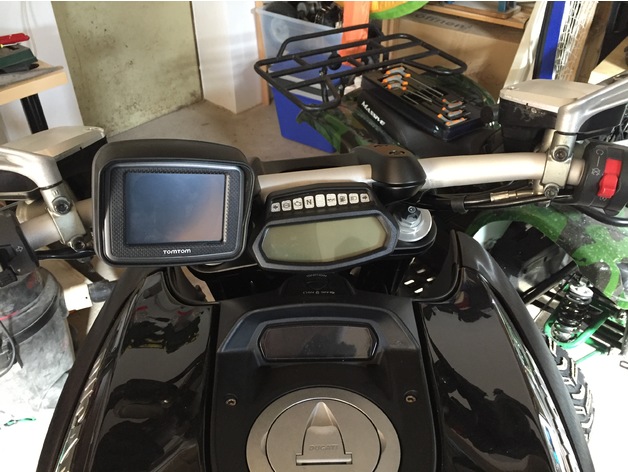 Ducati Diavel TomTom Rider  mount / holder for the Handlebar