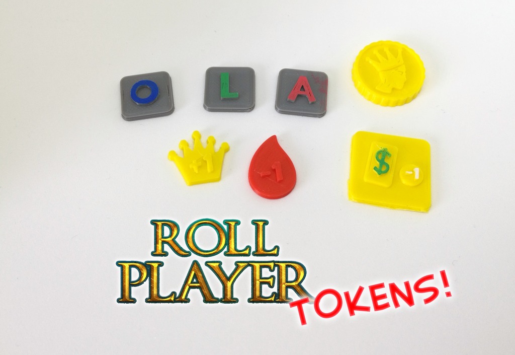 Roll Player Upgrade Tokens (Boardgame)