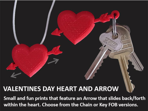 Valentines Day Heart With Moving Arrow