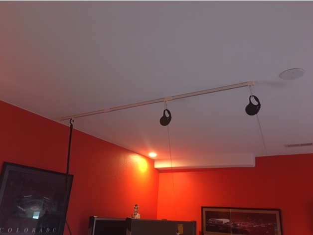 HTC VIve overhead wire cable management system