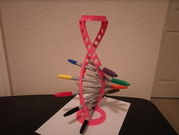 DNA Helix PEN Holder - bigger version of pencil version