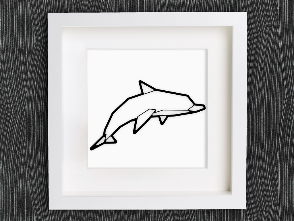 Customizable Origami Dolphin