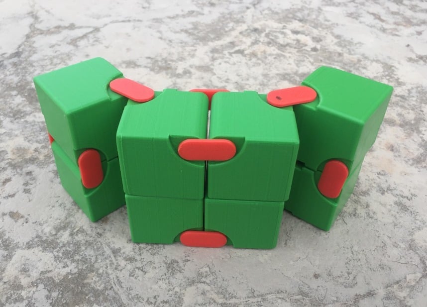 Snapping Hinged Infinity Cube, Magic Cube, Flexible Cube, Folding Cube, Yoshimoto Cube