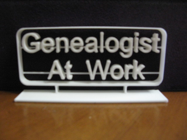 Genealogist At Work