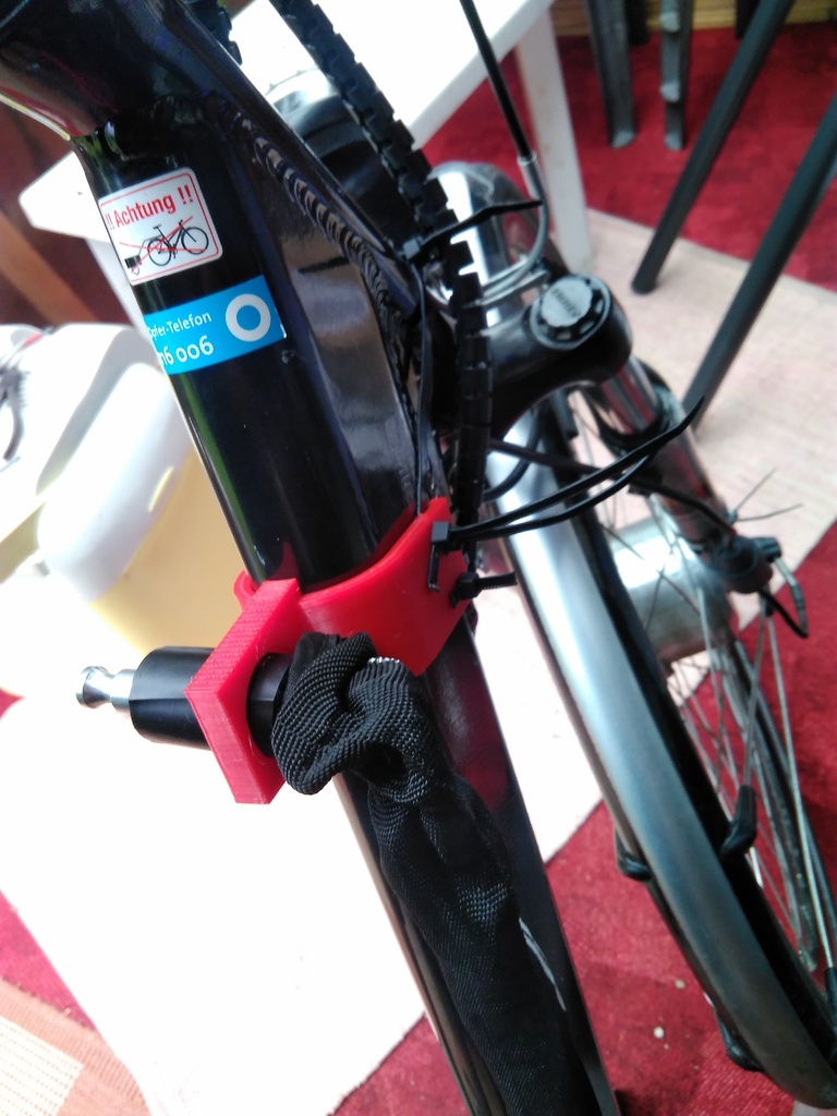 abus chain lock bike holder