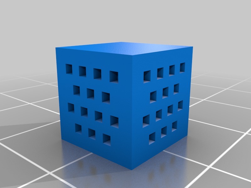 MSU 3D polymer porous cube