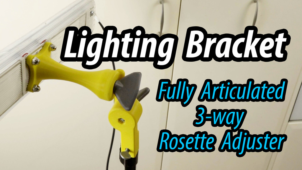 Video Lighting Bracket - 3 way articulation