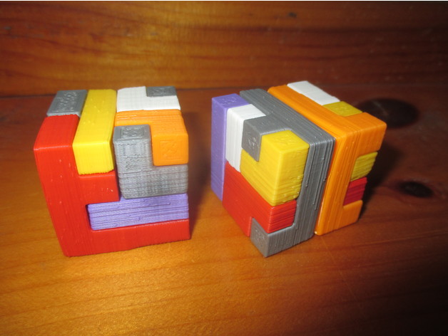 6 Piece Interlocking Cubic Puzzle