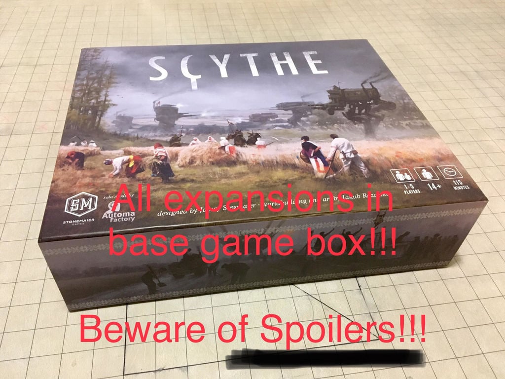 Scythe Board Game Insert (RoF Spoiler)