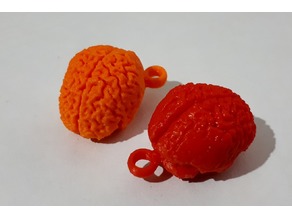 Brain keychain 3D model
