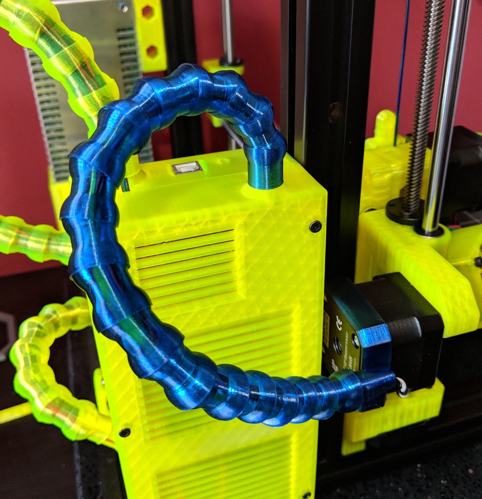 Ball jointed cable management for Prusa MK2S/Zaribo - X Motor