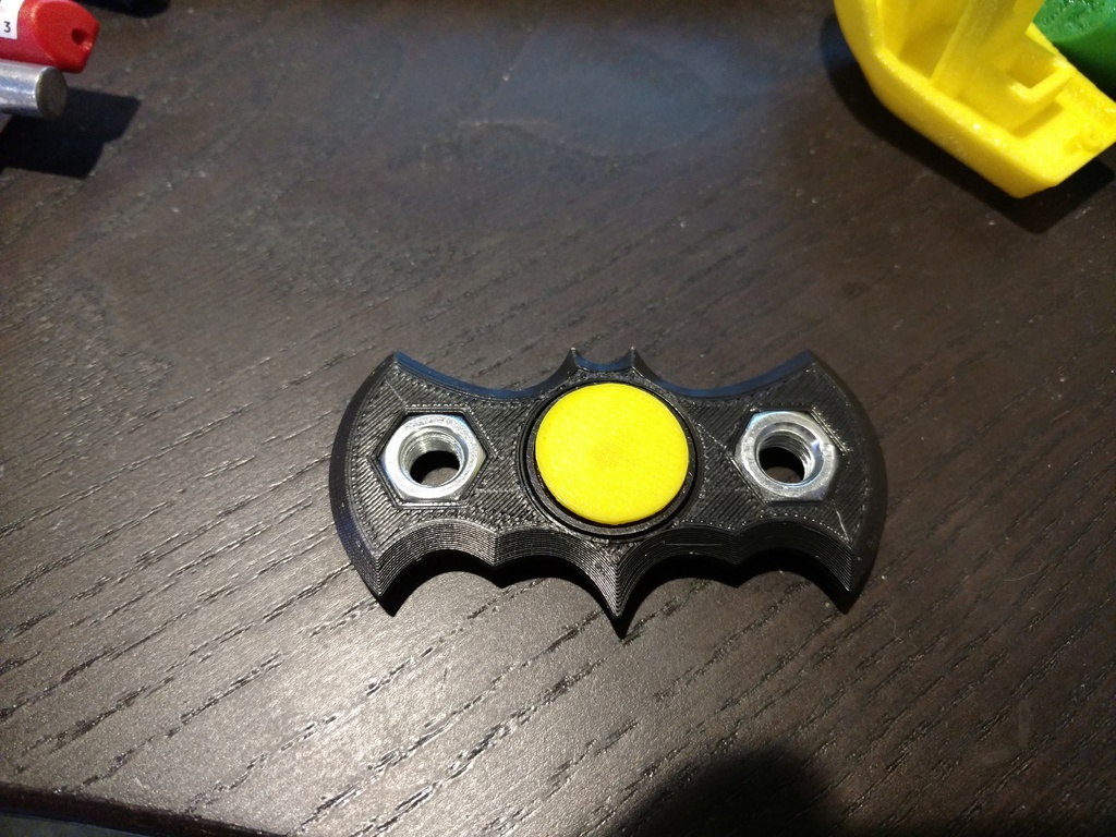 Batman Fidget Spinner with Imperial Hex Nuts