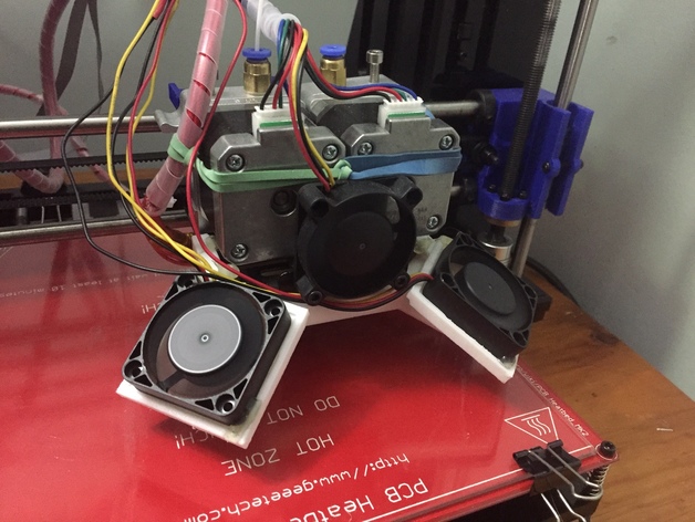 Duel Extruder fan duct