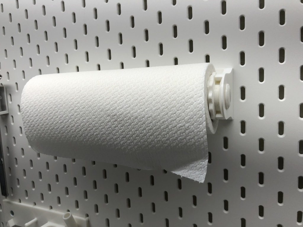 GRAB and GO paper towel holder. (For Wall or IKEA Pegboard mount!)