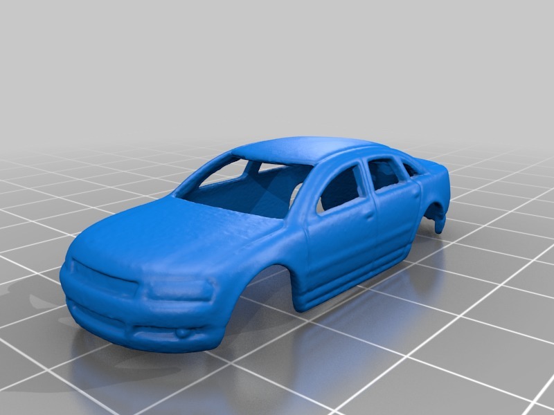 Scanned Audi A8 scale model (1:100) - 3D Scan