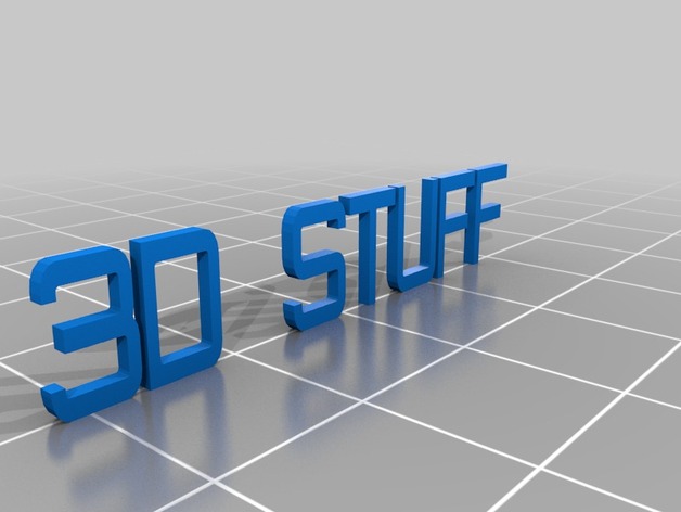 3D STuff - words
