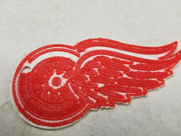 Dual Strusion Detroit Red Wings Keychain