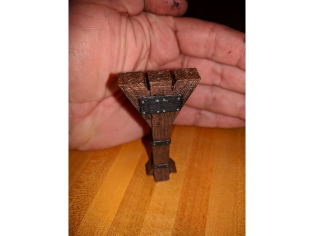 Image of Wooden Timber Post - 28mm gaming