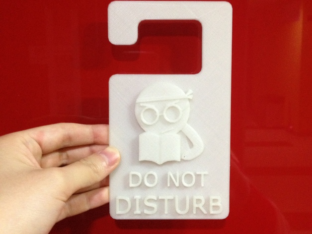 Door hanger 1 - Do Not Disturb