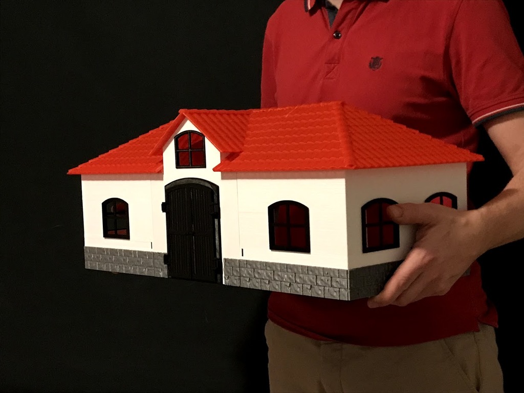 Toy Horse Stable in scale 1:24