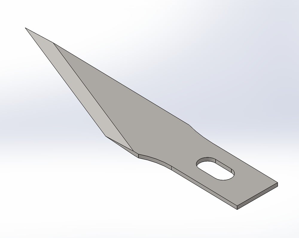 Xacto Blade (with dimensions)