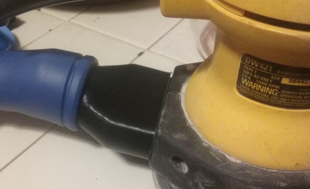 Orbital sander to 1.5 inch adapter hose