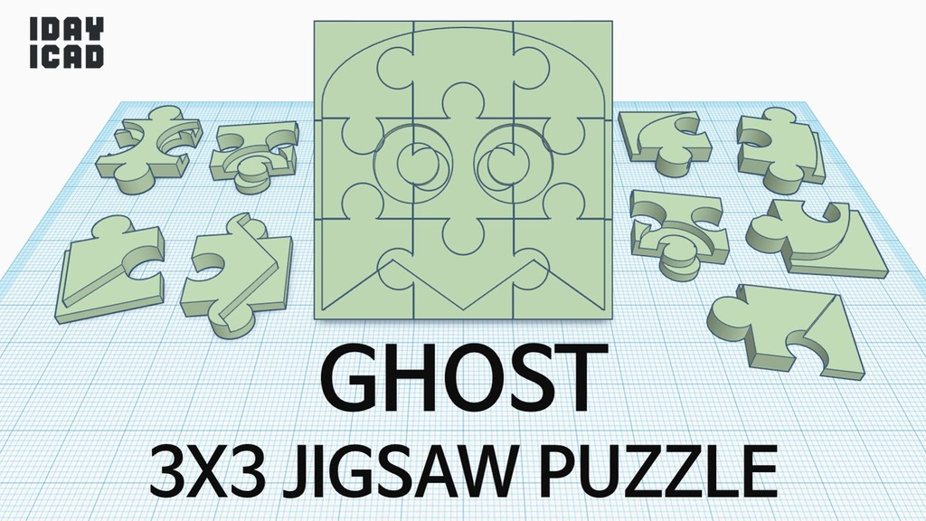 [1DAY_1CAD] 3X3 JIGSAW PUZZLE GHOST
