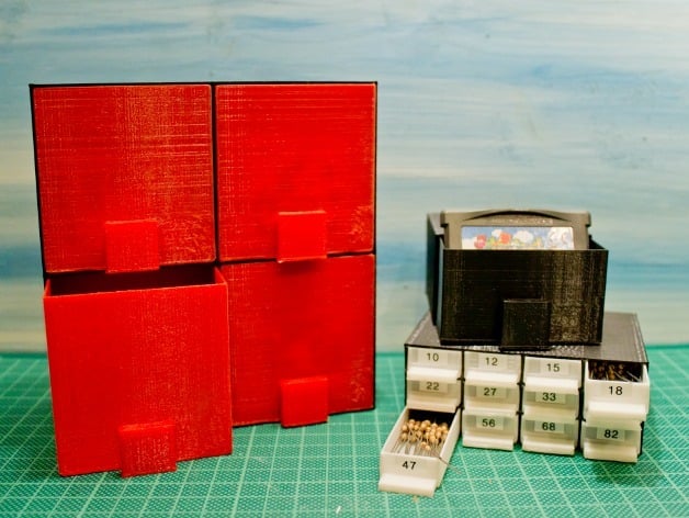 Customizable Storage Box With Drawers