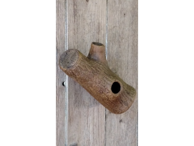 branch birdhouse with hanging cleat