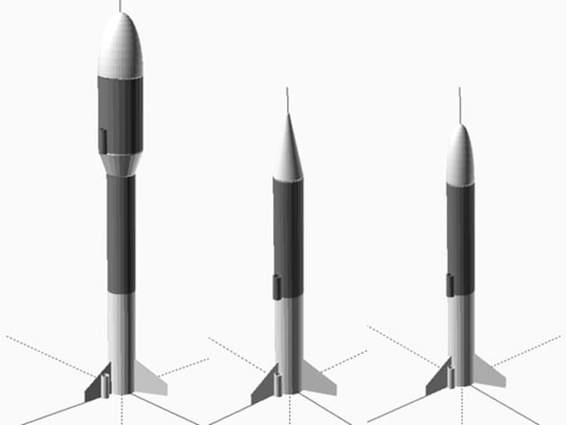 Customisable Modular Model Rocket