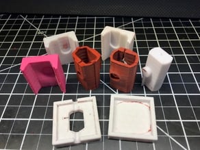 Reusable mold for silicone boot for Wanhao D6 hotend