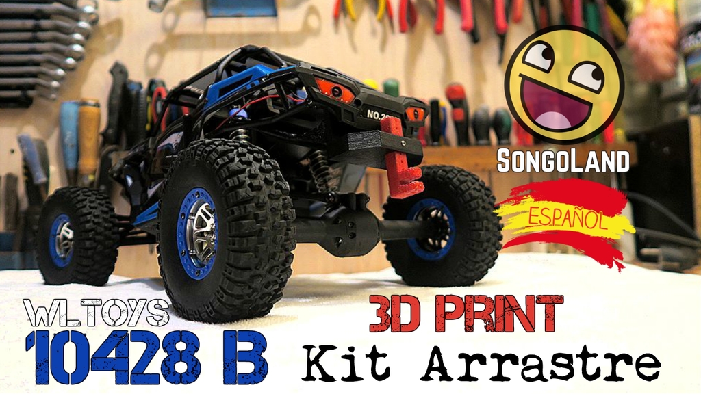 Trailer Kit - Kit Arrastre for WLtoys 10428 B (and others) RC Crawler  truck