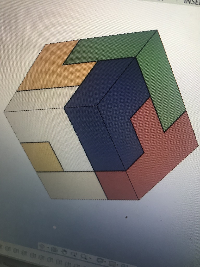 3x3 puzzle cube, medium