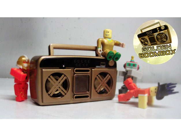 Roblox Golden Boombox Bluetooth Speaker By Snave3d Thingiverse - roblox home resonance