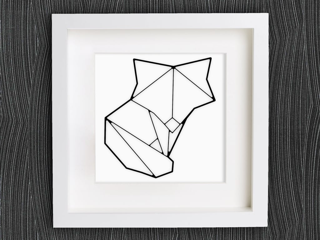 Customizable Origami Cute Fox