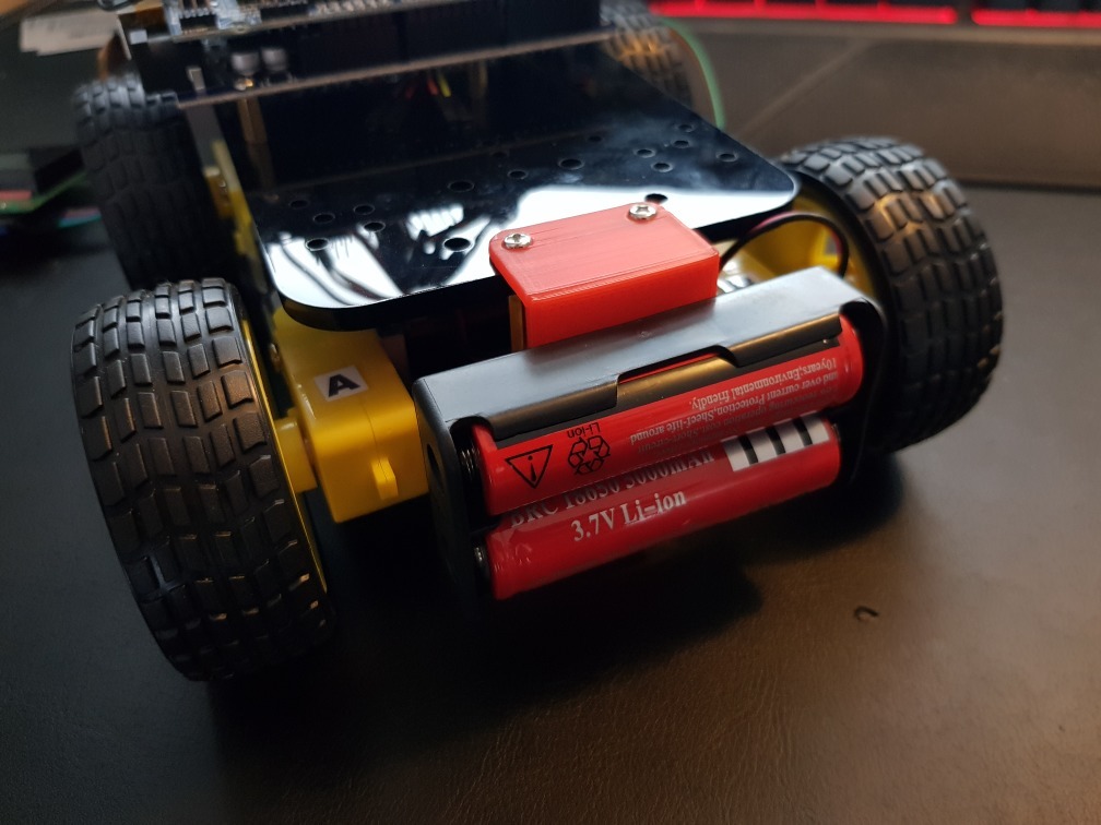 Arduino Car 18650 battery mount