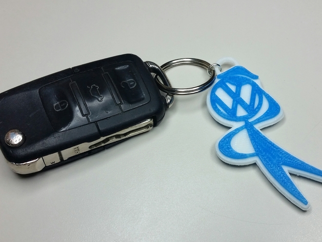 Volkswagen Bubble Head Keychain