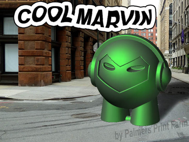Cool Marvin 3Dhubs Remix High Resolution Business Card Holder