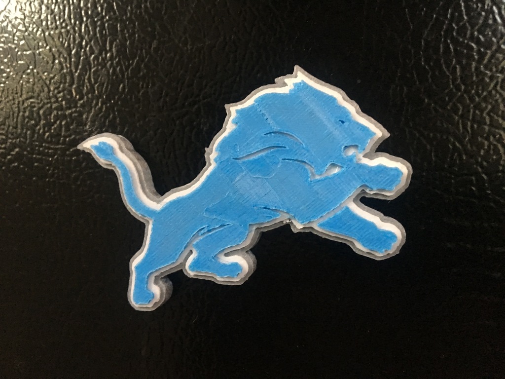 Detroit Lions Logo Magnet