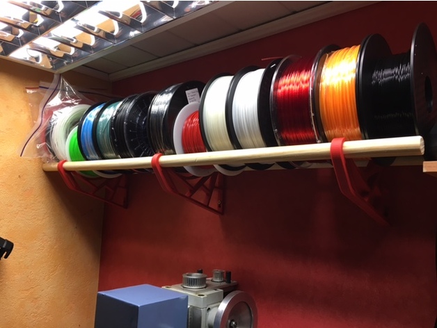 Rack for filament spools