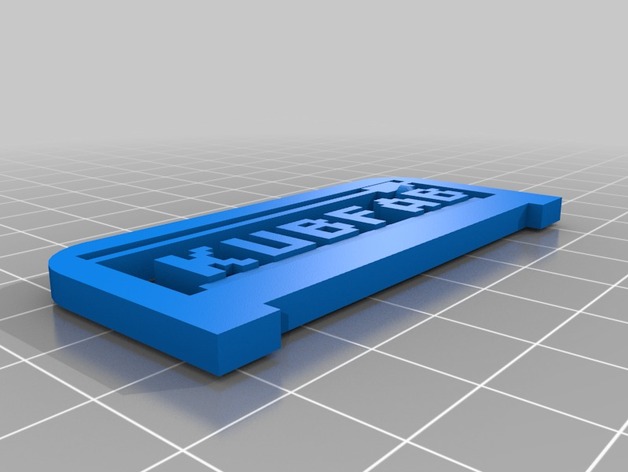 KUBFAB 3D Printing Text Plate
