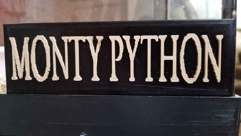 Monty Python Logo Sign