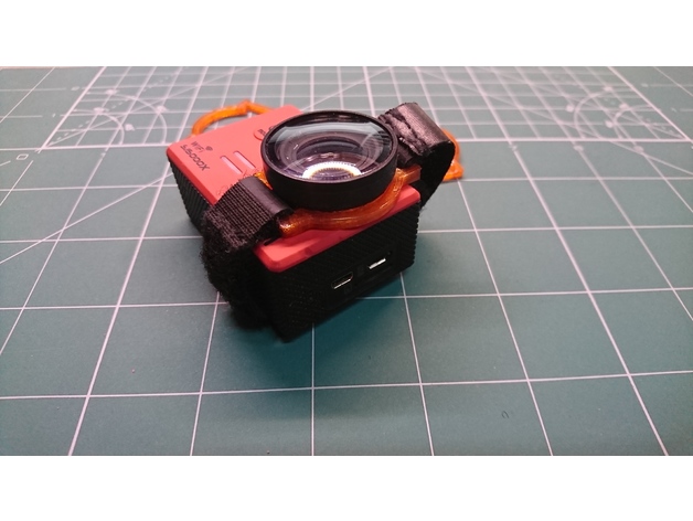 SJ5000X Camera Ring for velcro belt with defend glass.