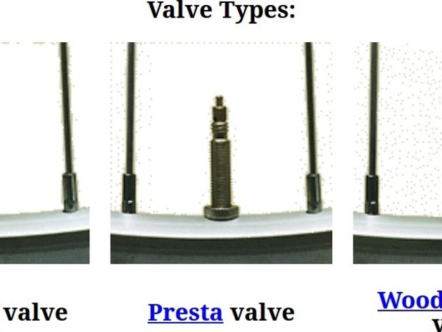 tire valve types bicycle