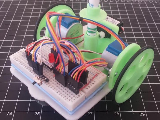 Chassis for Drawing Bot with Batt Holders