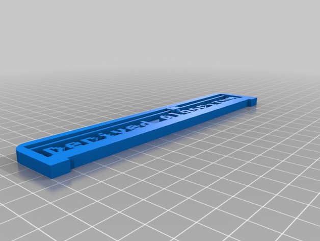 Derived Algorithm 3D Printing Text Plate